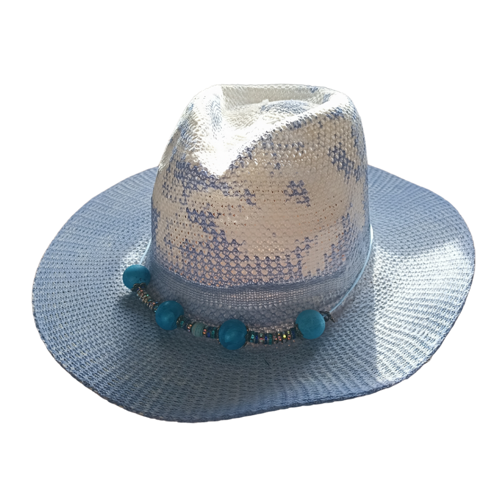 sombrero de paja jeans